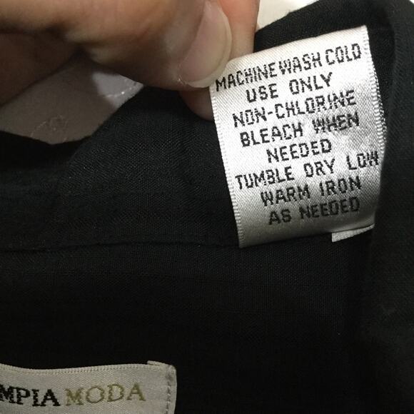 Moda Campia Men's Black Button Down Short Sleeve Shirt Size XXL - Picture 7 of 9